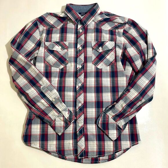 American Rag Mens Plaid Button Down - Picture 1 of 7
